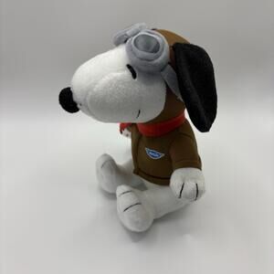 Snoopy Red Barron Plush MetLife 6" Tall Sitting Peanuts